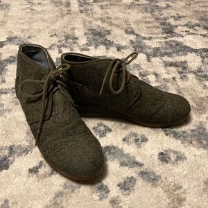 TOMS Herringbone Desert Wedge Shoes